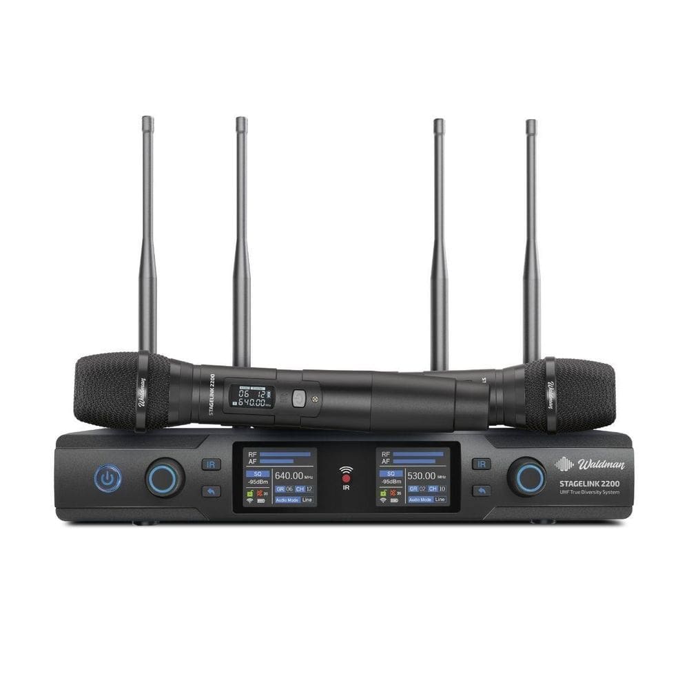 Microfone S/Fio Duplo Modelo Wsl-2200/530 Waldman