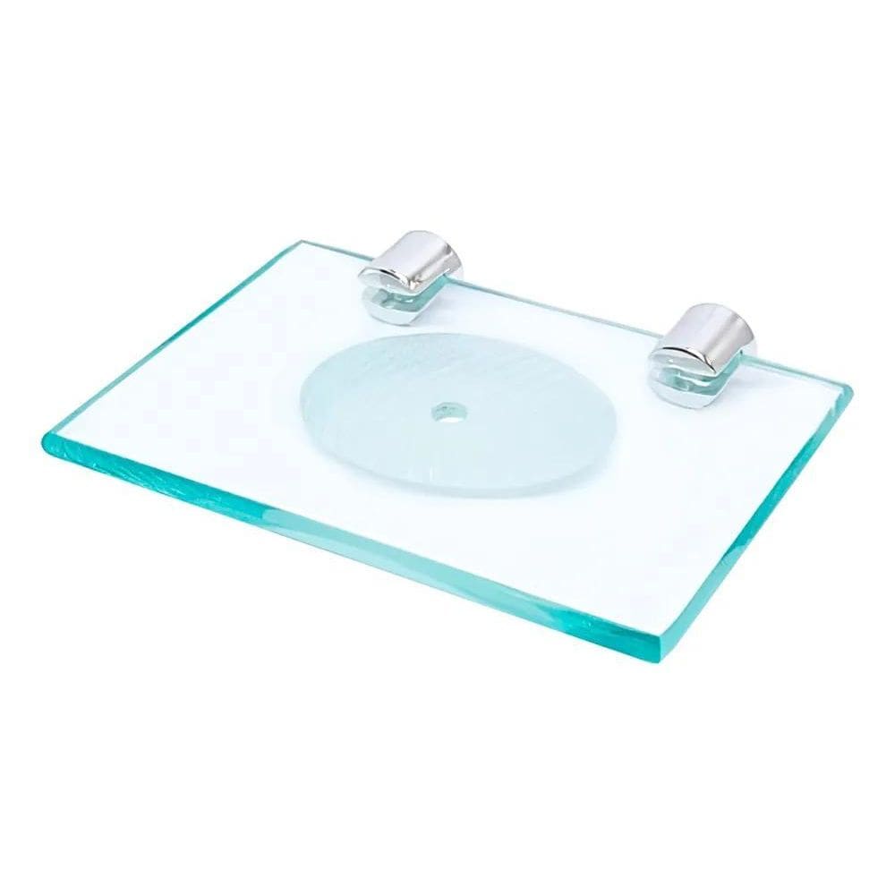 Saboneteira Banheiro Box Parede Vidro Incolor Porta Sab Bran