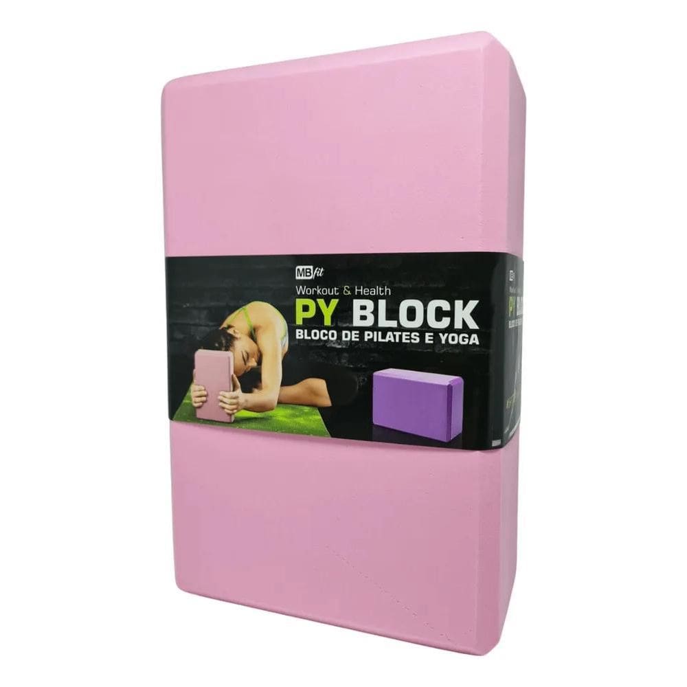 2X Bloco De Pilates Mbfit Tijolo Fisioterapia De Alta Densid