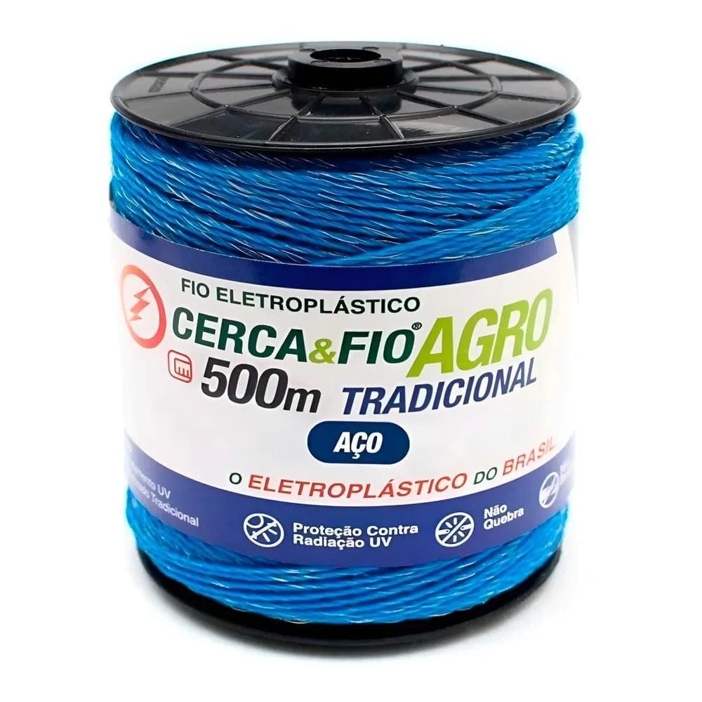 Fio Eletroplastico Para Cerca Elétrica Rural 15/6 - 15 Fios