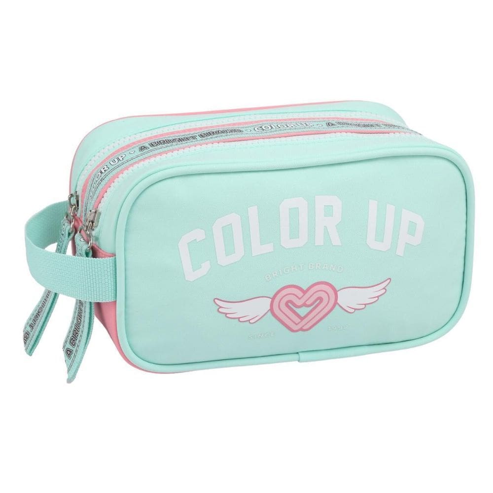 Estojo Duplo Color Up Feminino Juvenil Infantil Escolar