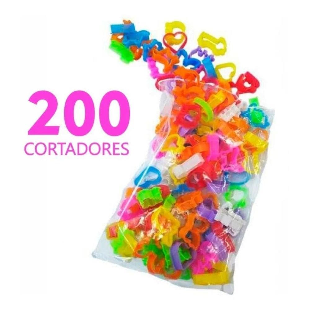 200 Cortador, Forminha, Molde De Massinha De Modelar