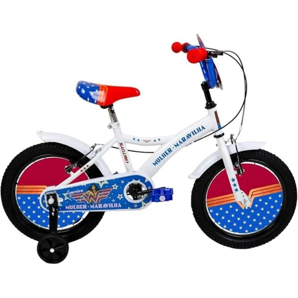 Bicicleta Infantil Mulher Maravilha - Aro 16