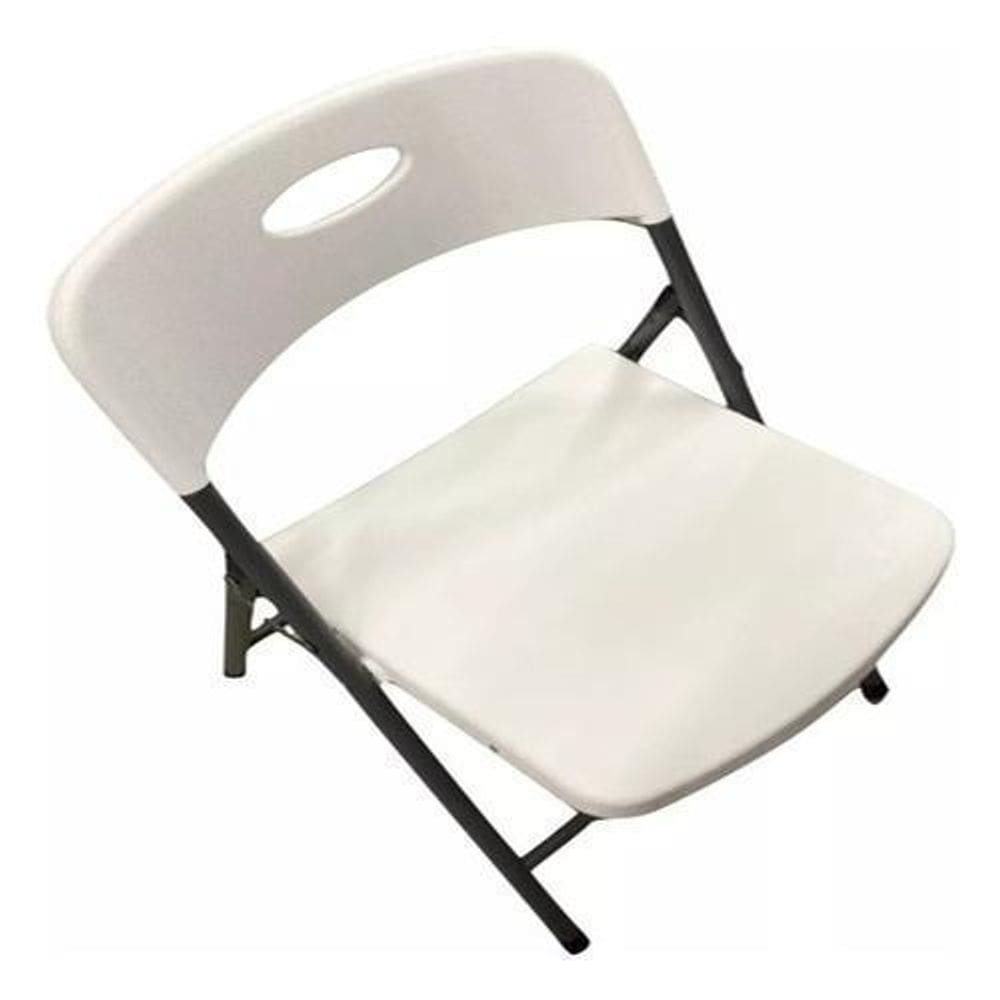 Cadeira Dobrável Aço E Plástico Até 190Kg Branca - Maxchief