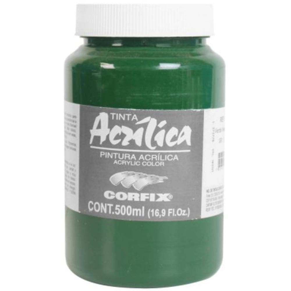 Tinta Acrílica Verde Inglês 75 500Ml Corfix