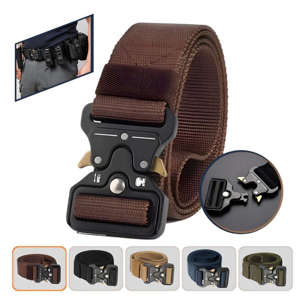 Cinto Militar Com Fivela De Metal Com Engate Rápido