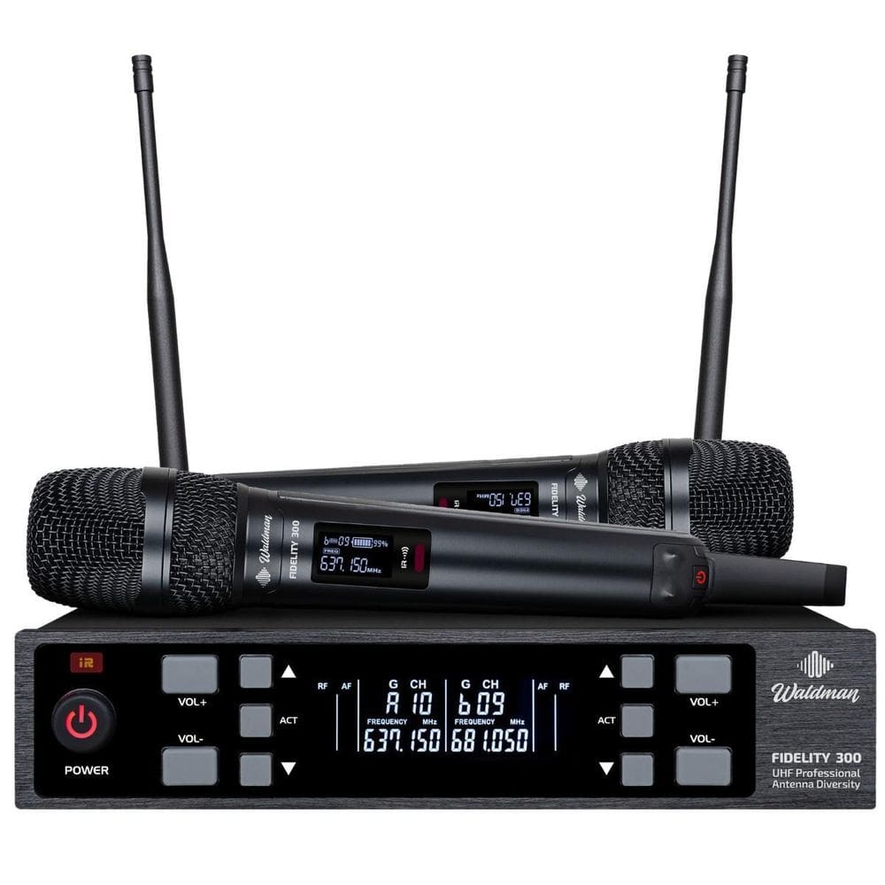 Microfone S/Fio Modelo Wfd-300/614 300 Frequências Waldman