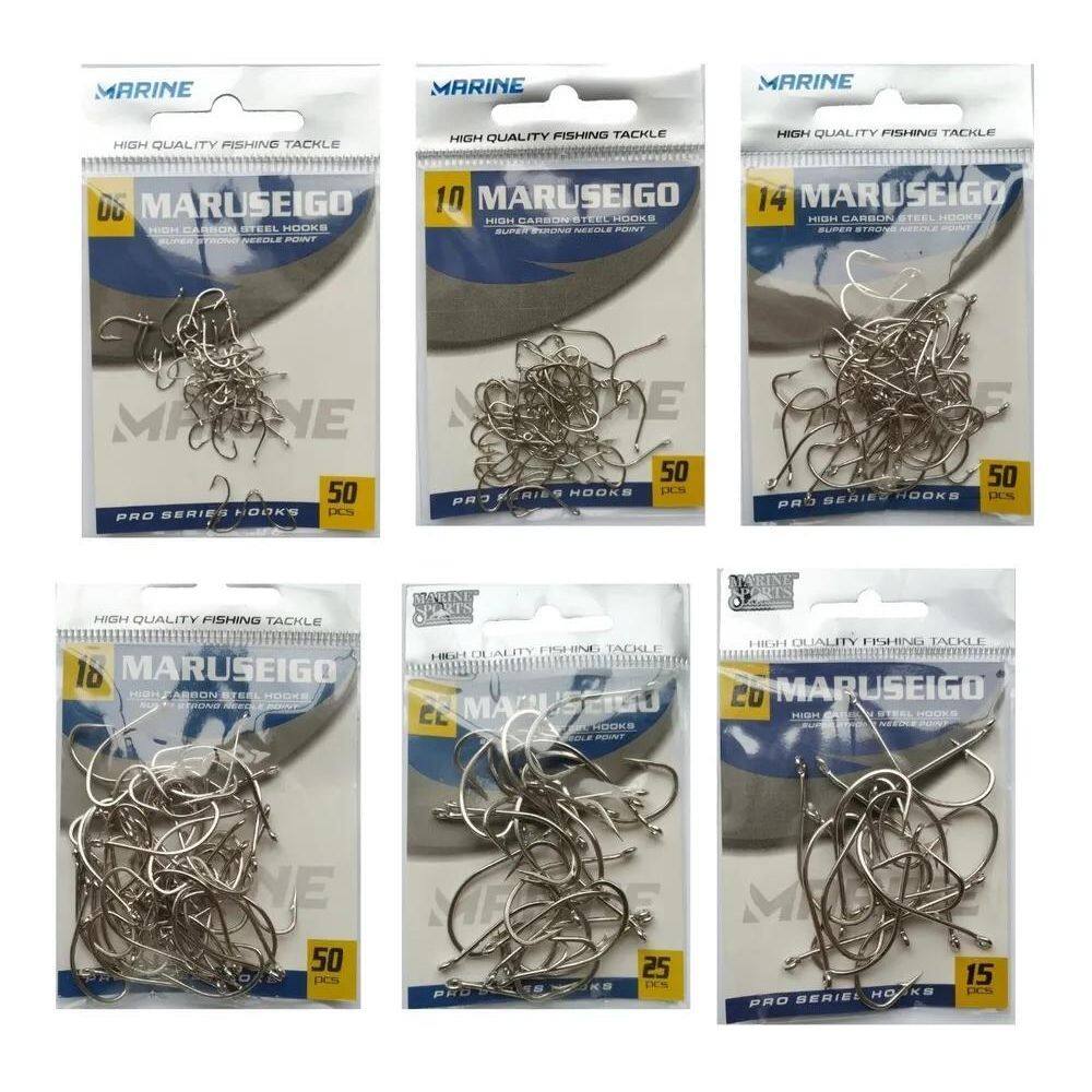 2X Kit Anzol Pesca Fisgador Ponta Super Afiada Papa Terra Pr