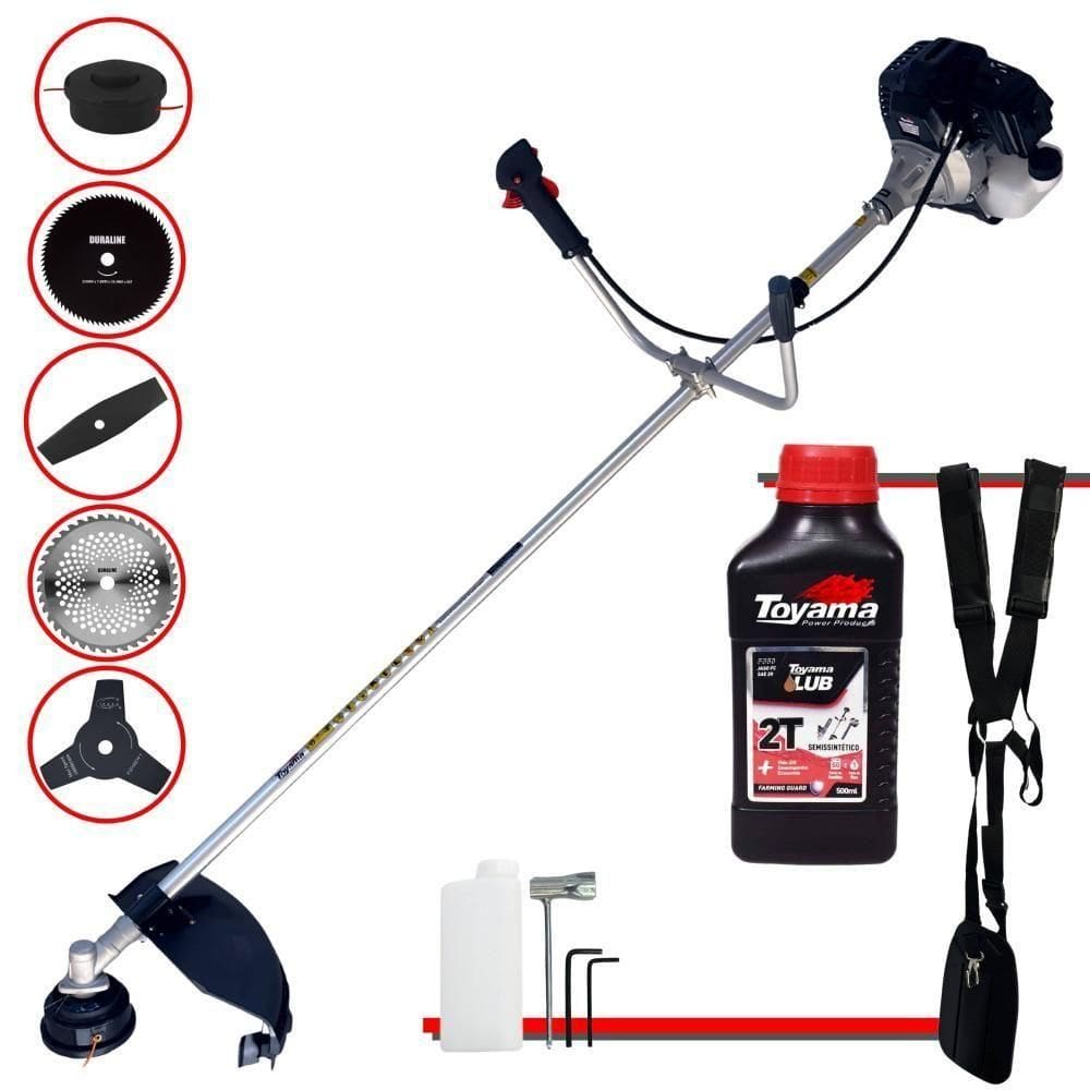 Roçadeira Robusta Toyama Rt43lb25a 43cc 5 Em 1 + óleo Toyama