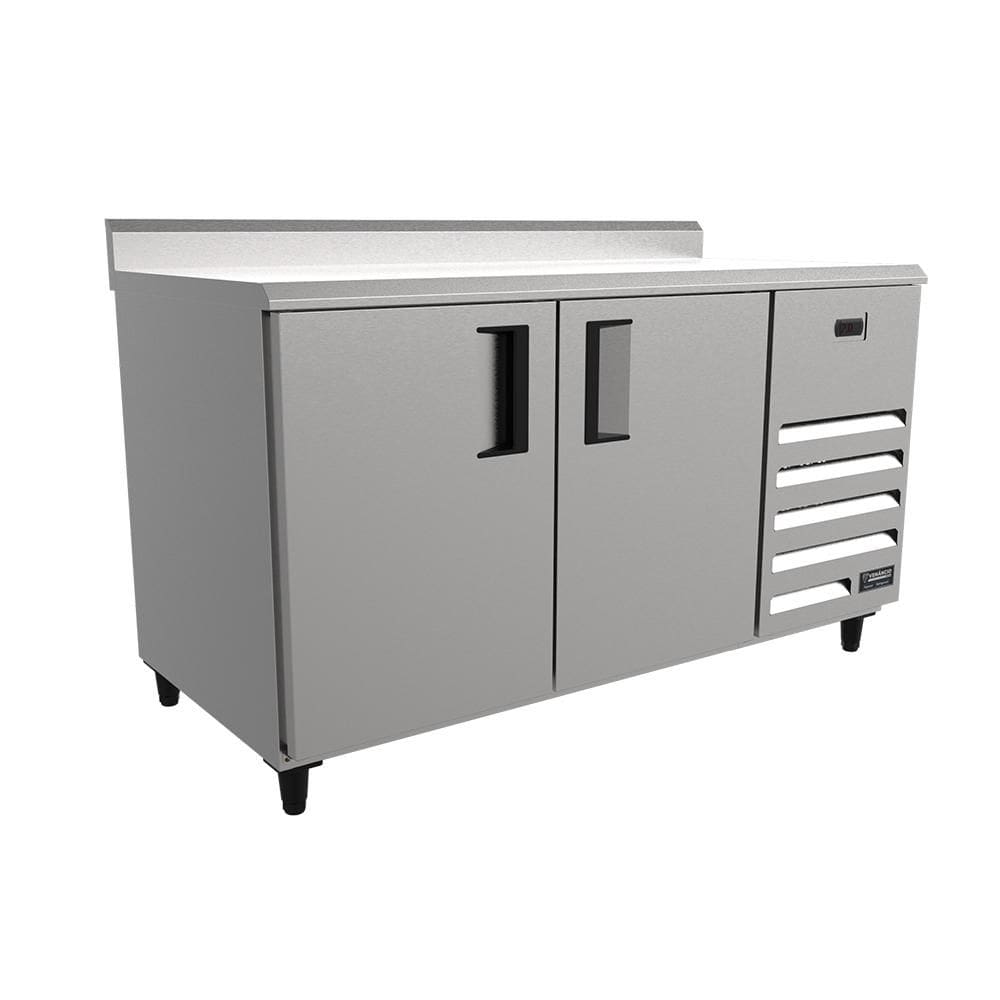 Balcão de Encosto Refrigerado Venâncio 1,5m 127V Borda Espelhada VCFRH15-32903