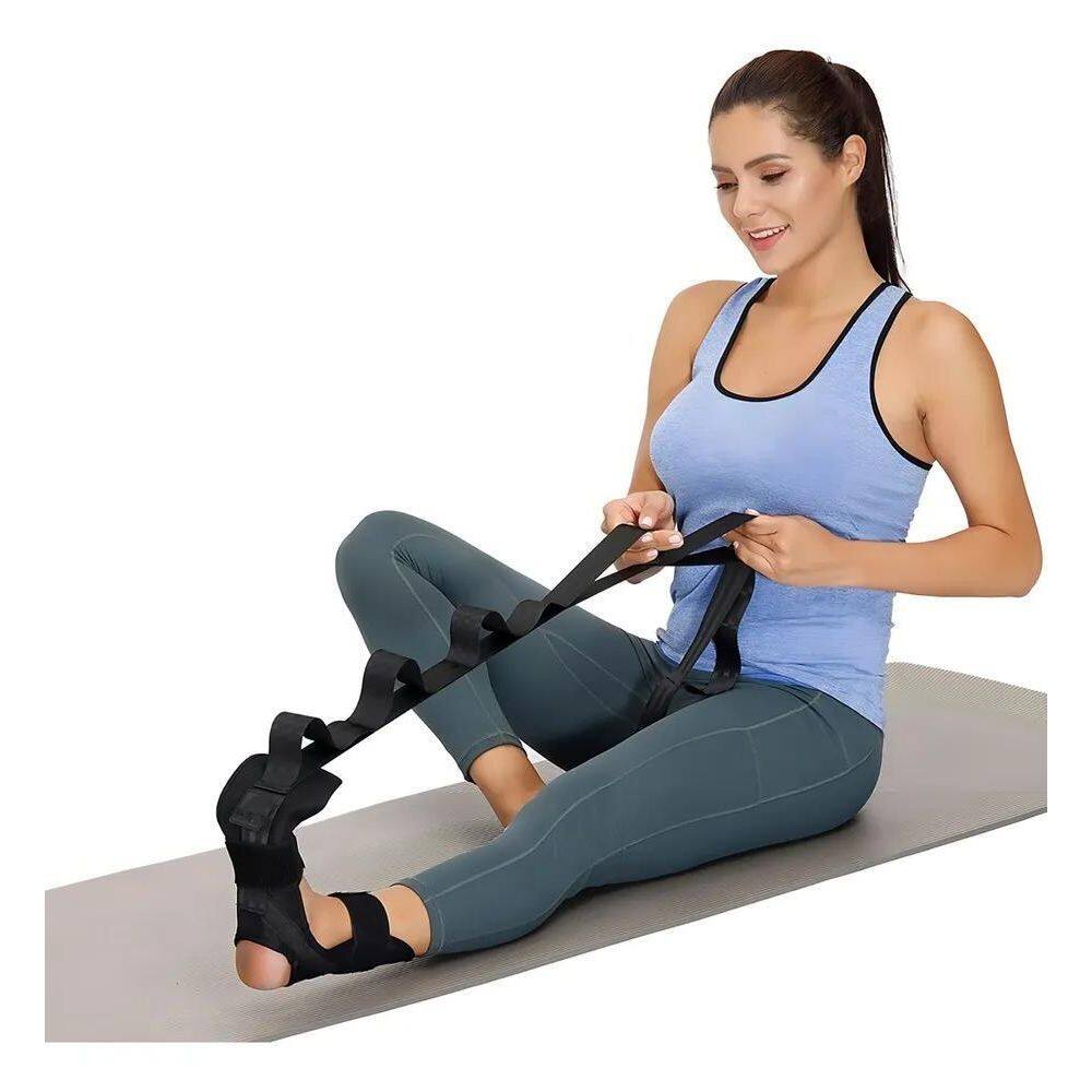 2X Faixa Alongamento Dor Pés Perna Fascite Plantar Pilates Y