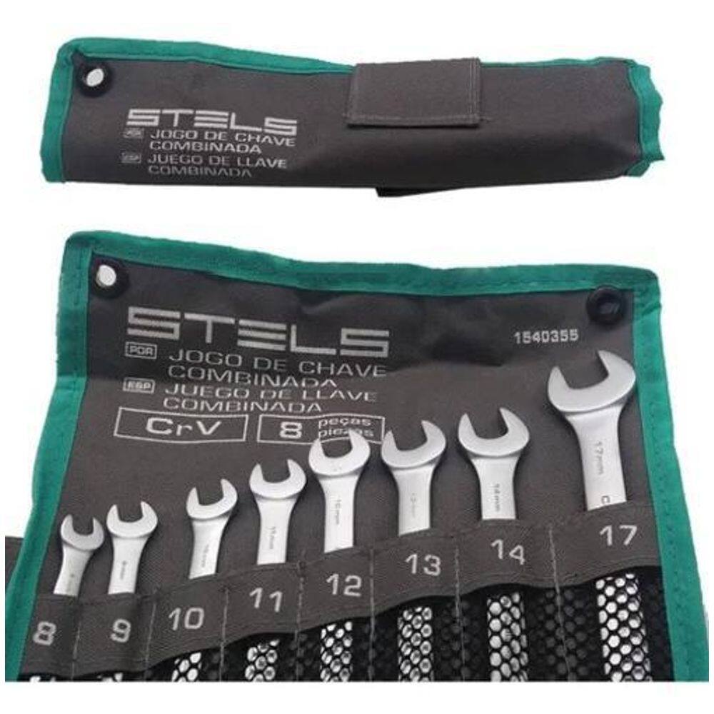 Jogo De Chave Combinada - Crv - 8 Pçs