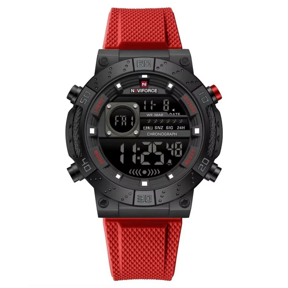 Relógio masculino digital data exibição quartzo à prova d´agua esportivo militar