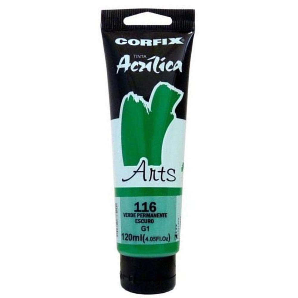 Tinta Acrílica Arts Verde Permanente Escuro 116