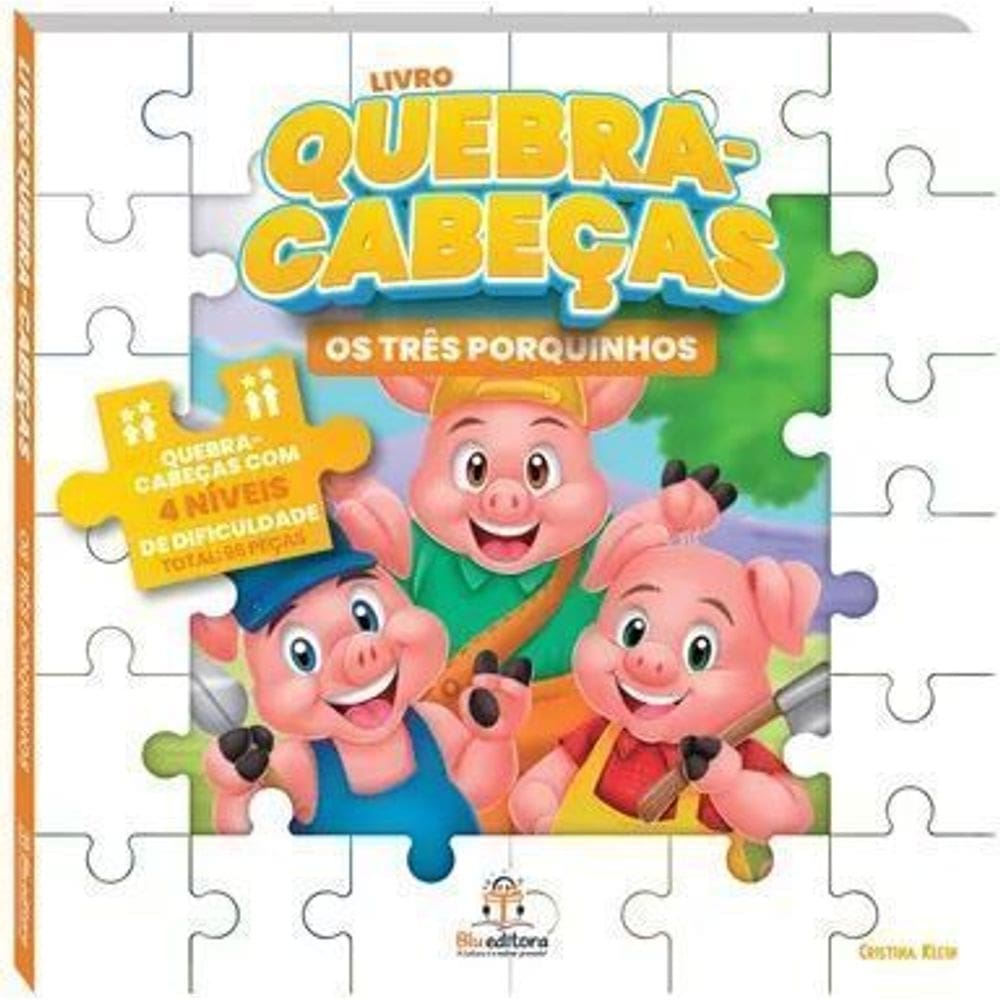 Quebra-cabeca Os Tres Porquinhos