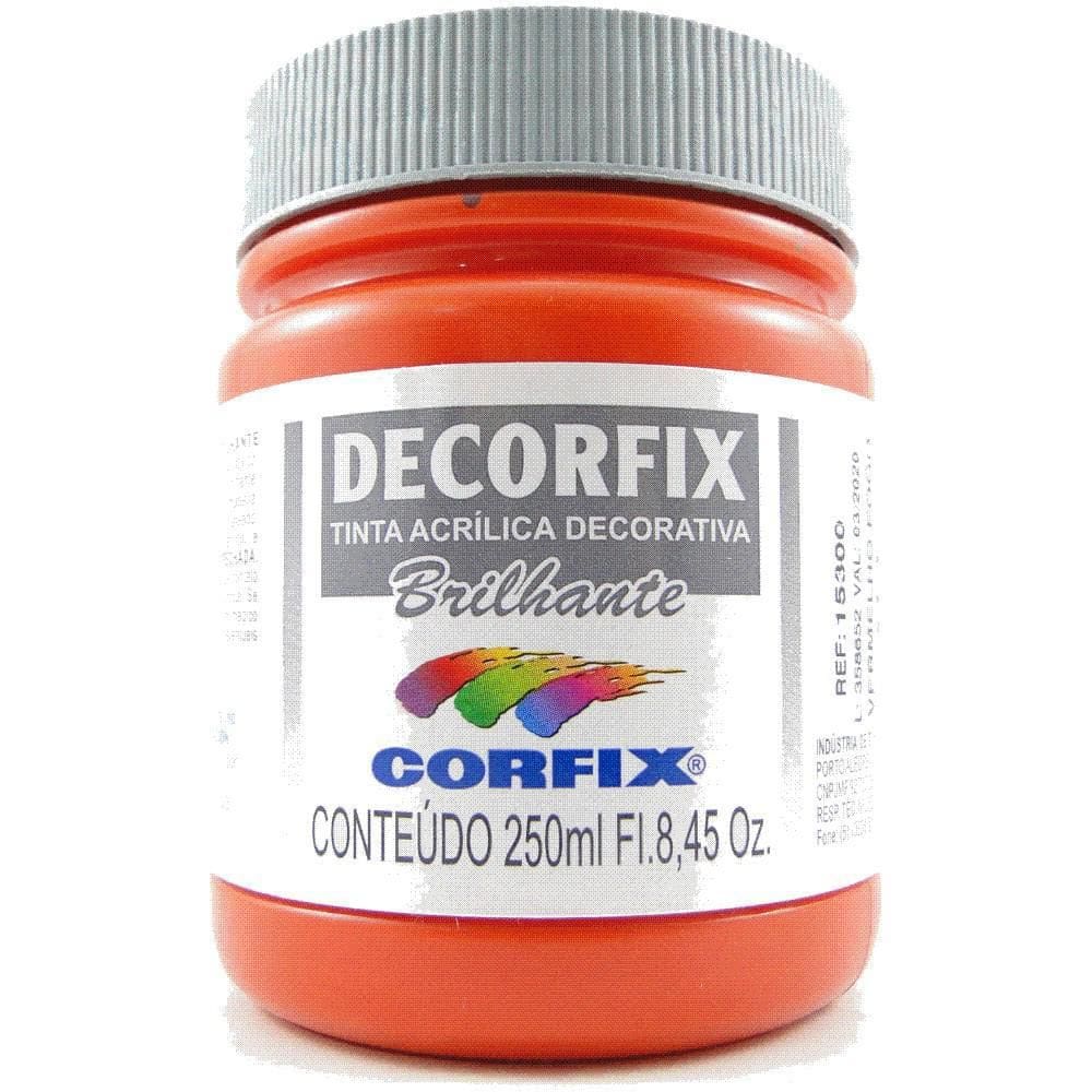 Tinta Brilhante Decorfix 250 Ml- Vermelho Fogo 313