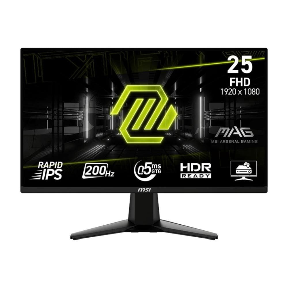 Monitor Gamer Msi 24.5 200Hz 0.5Ms Full Hd 1920X1080 Preto