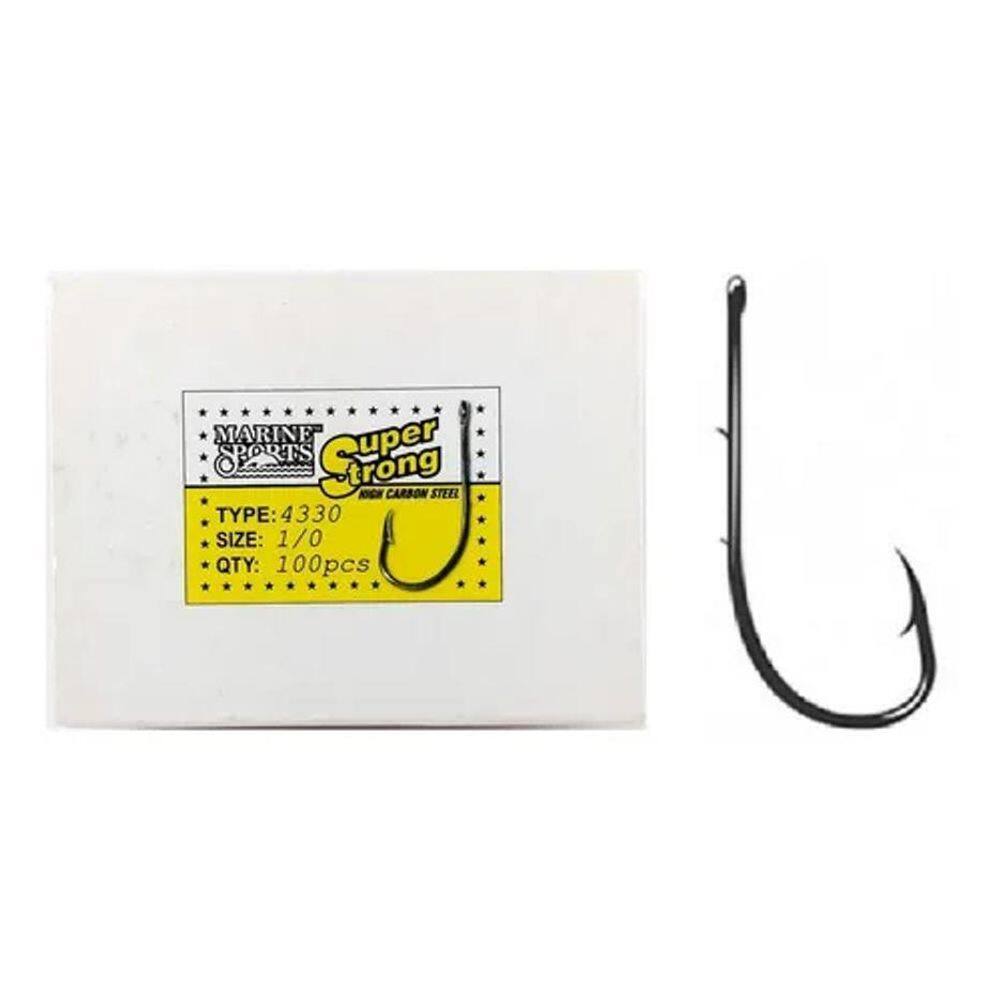 2X Anzol Marine Sports 4330 Nº3/0 Cx 100Pcs