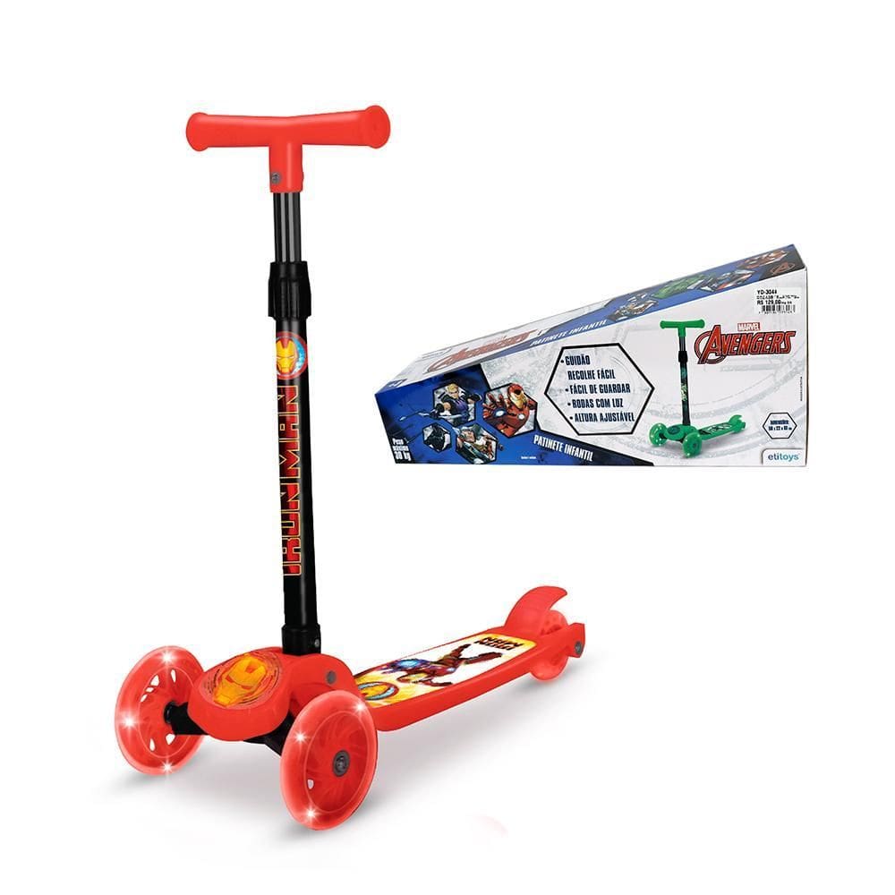 Patinete Infan Avengers Homem De Ferro Yd-3043