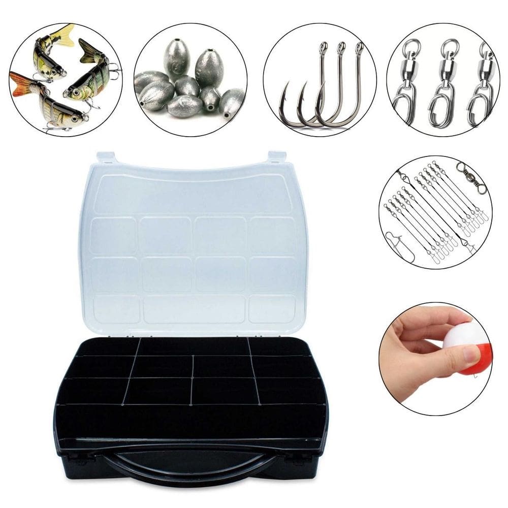 Maleta Organizadora 12 Divisórias Para Pesca Anzol Isca Boia