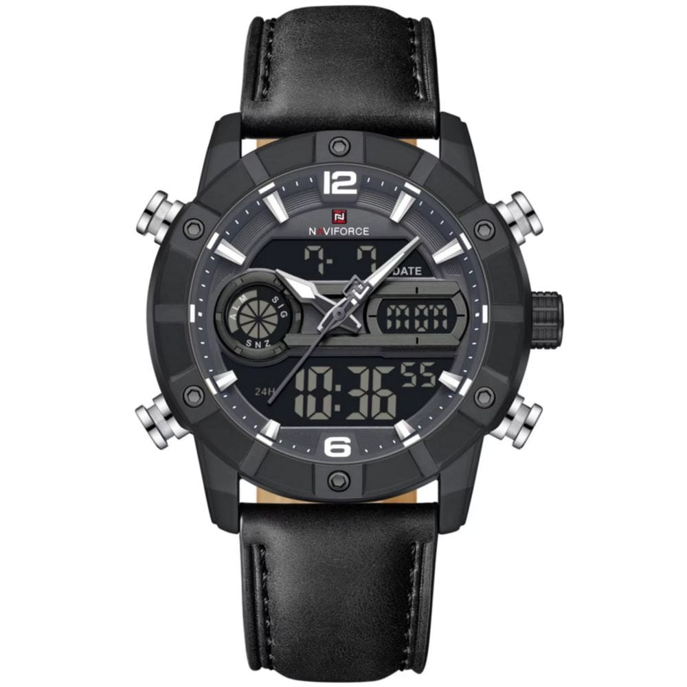 Relógio digital masculino multifuncional luminoso esportivo à prova dágua