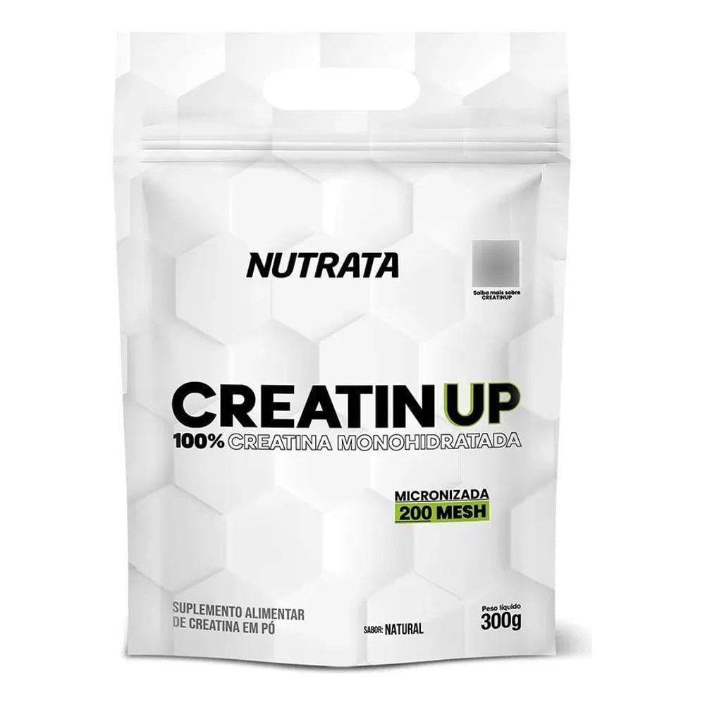 2X Creatina Pura 300G Nutrata Sabor Sem Sabor