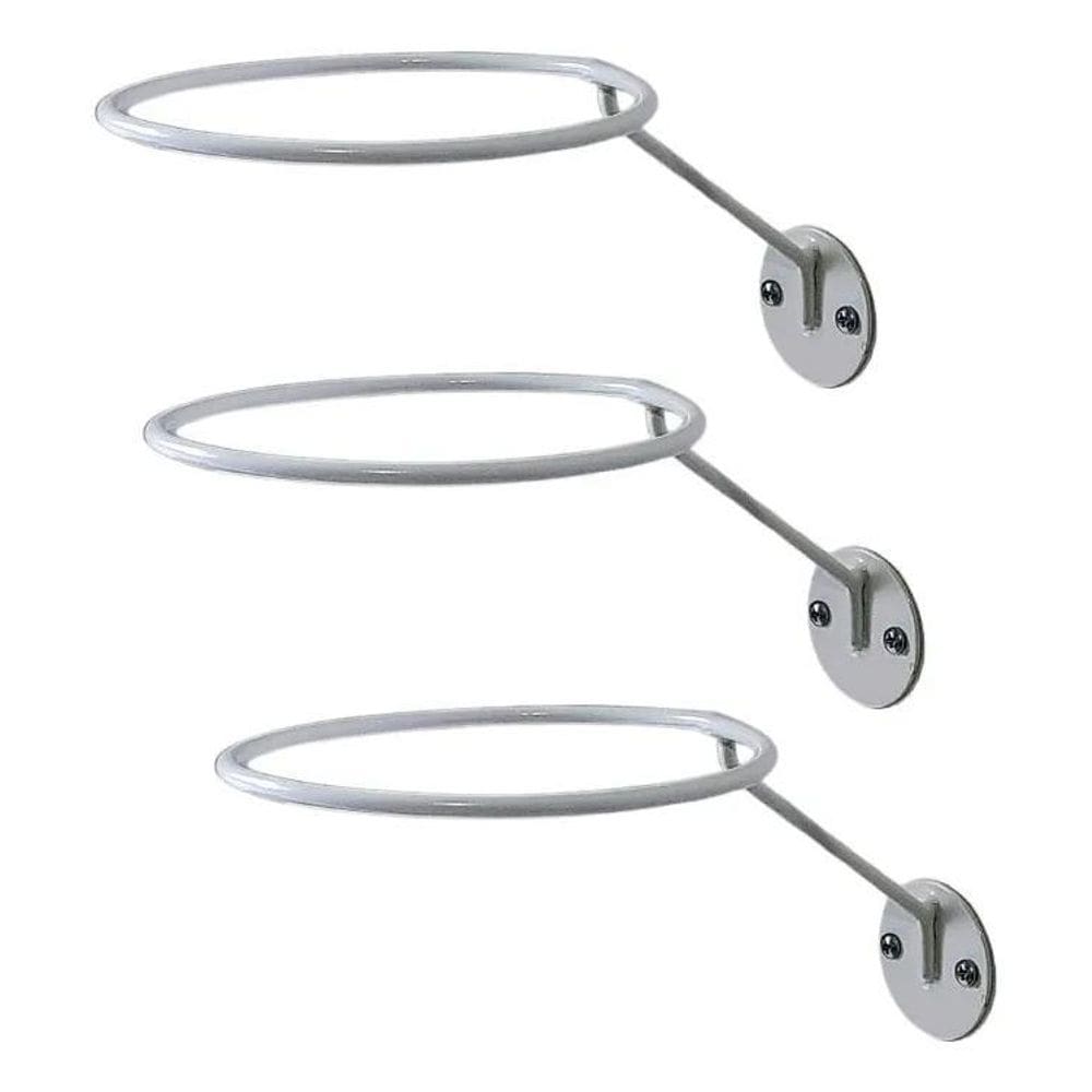 2X Bravo Esportes Kit 3 Suportes De Parede Para Bola De Fute