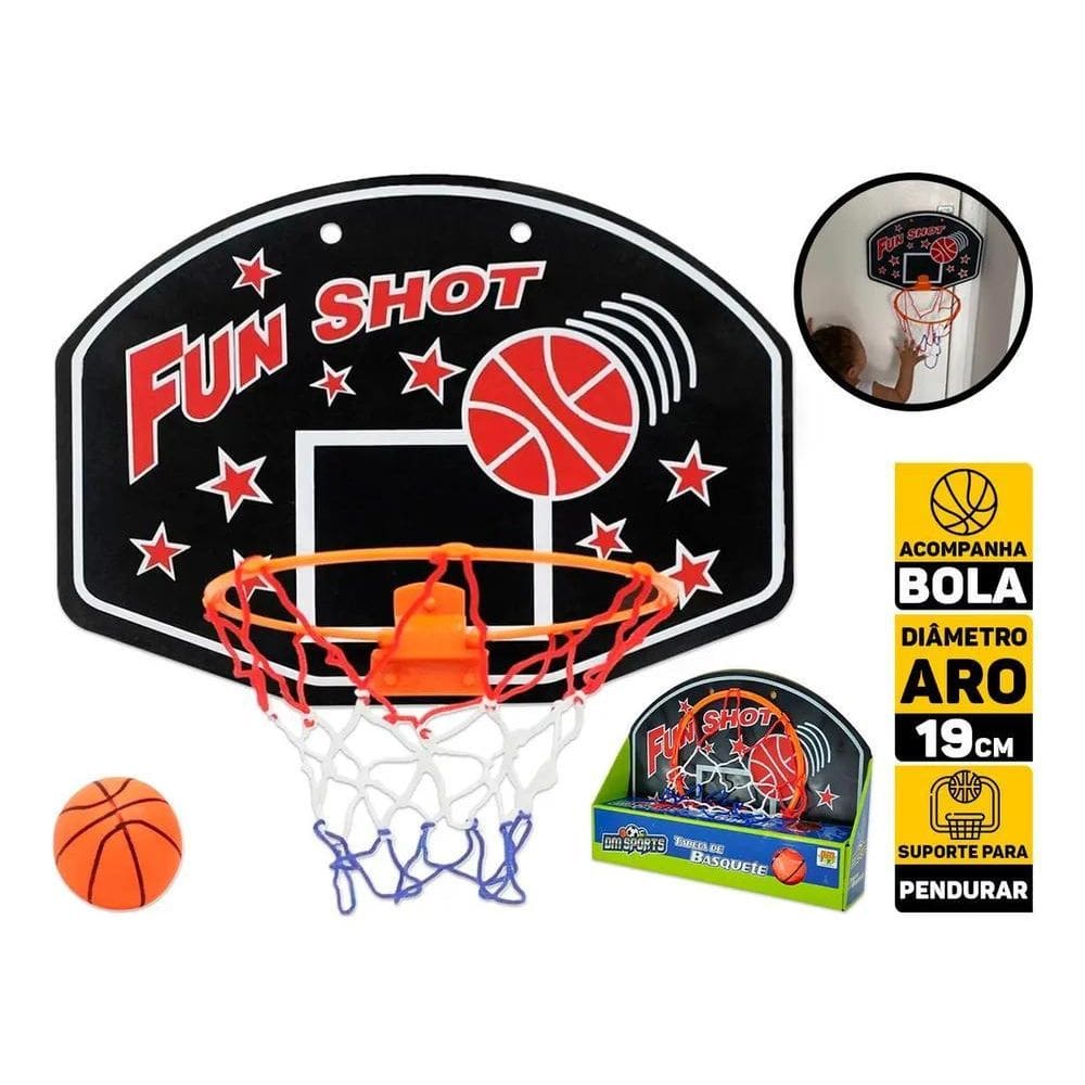 2X Cesta De Basquete Infantil Mini Tabela Brinquedo Com Bola