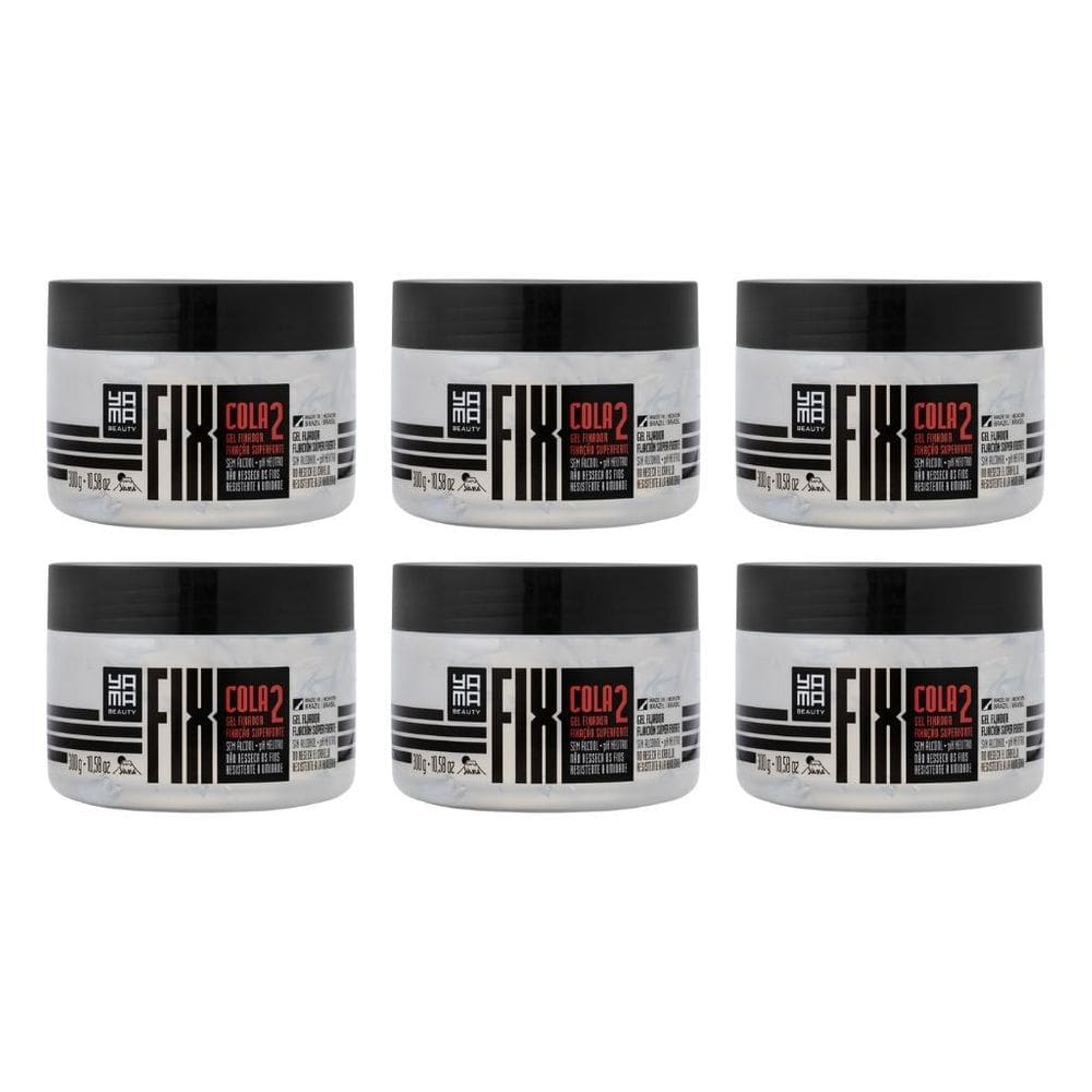 Gel Fixador Yama Fix 300G Cola - Kit Com 6Un