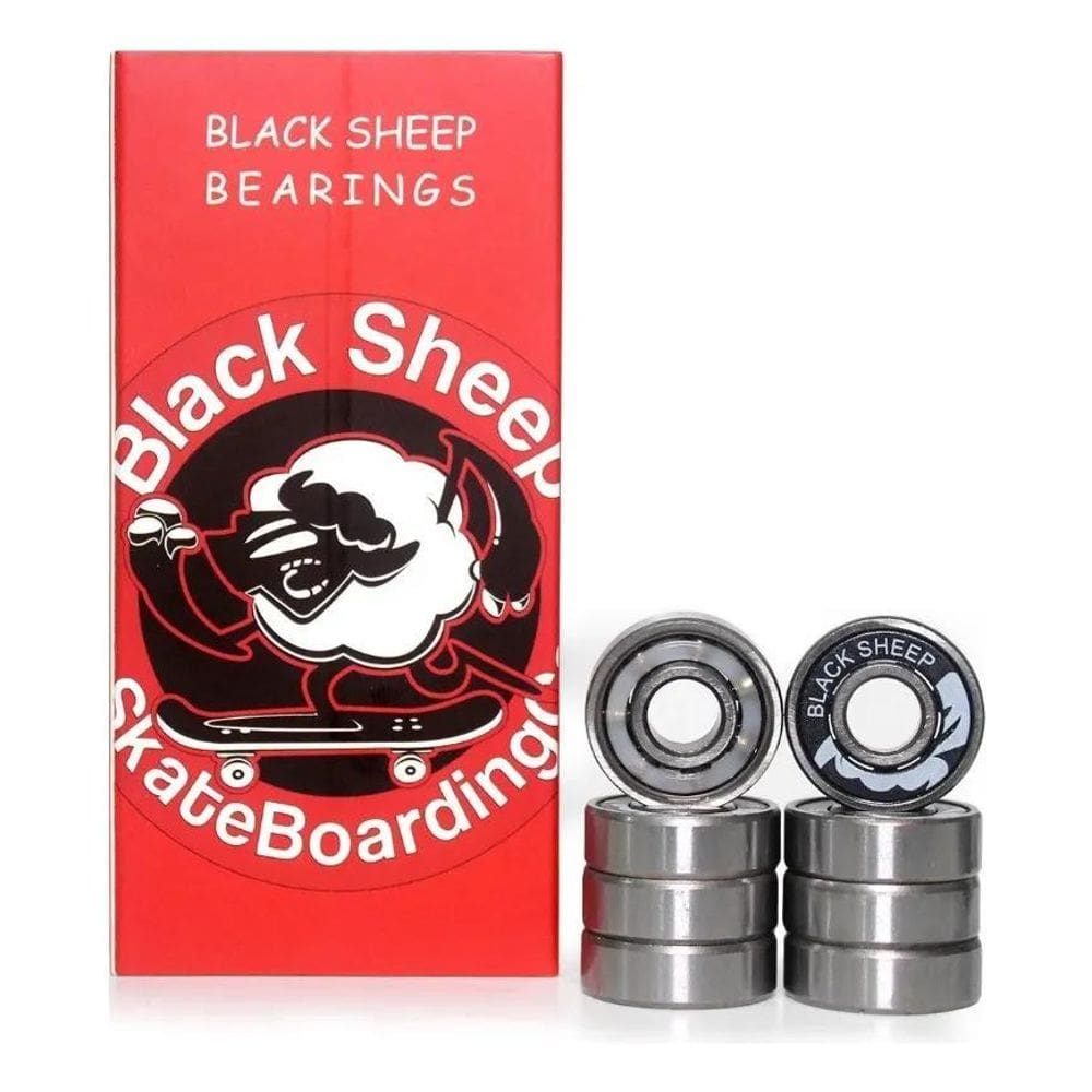 2X Rolamento Black Sheep Red 608 Precisão Skate Ou Longboard