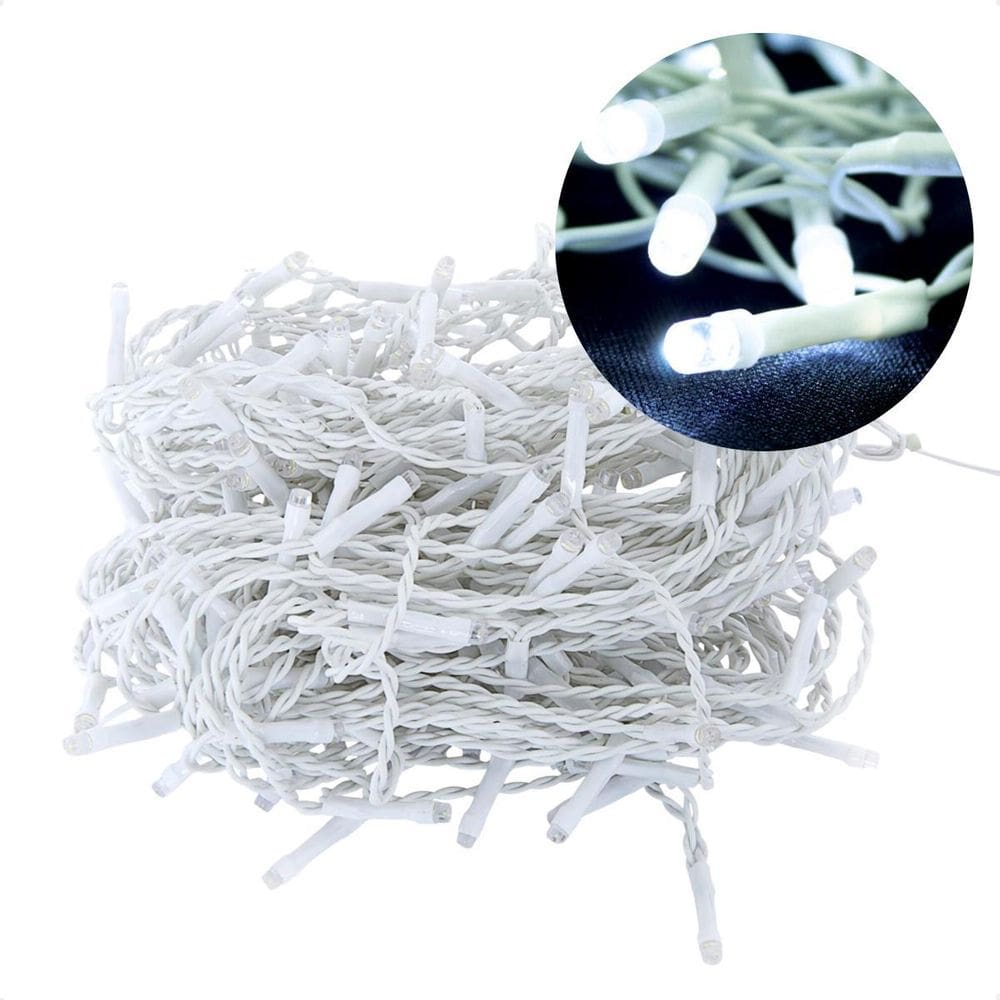 Cordão Luminoso Led Estático 700 Leds Branco Taschibra 220V