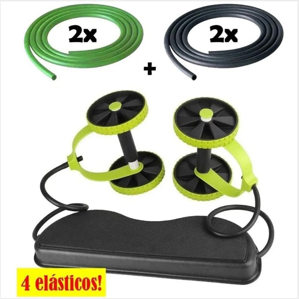 2X Revoflex Xtreme Com 2 Pares De Elásticos, Exercícios Abdo