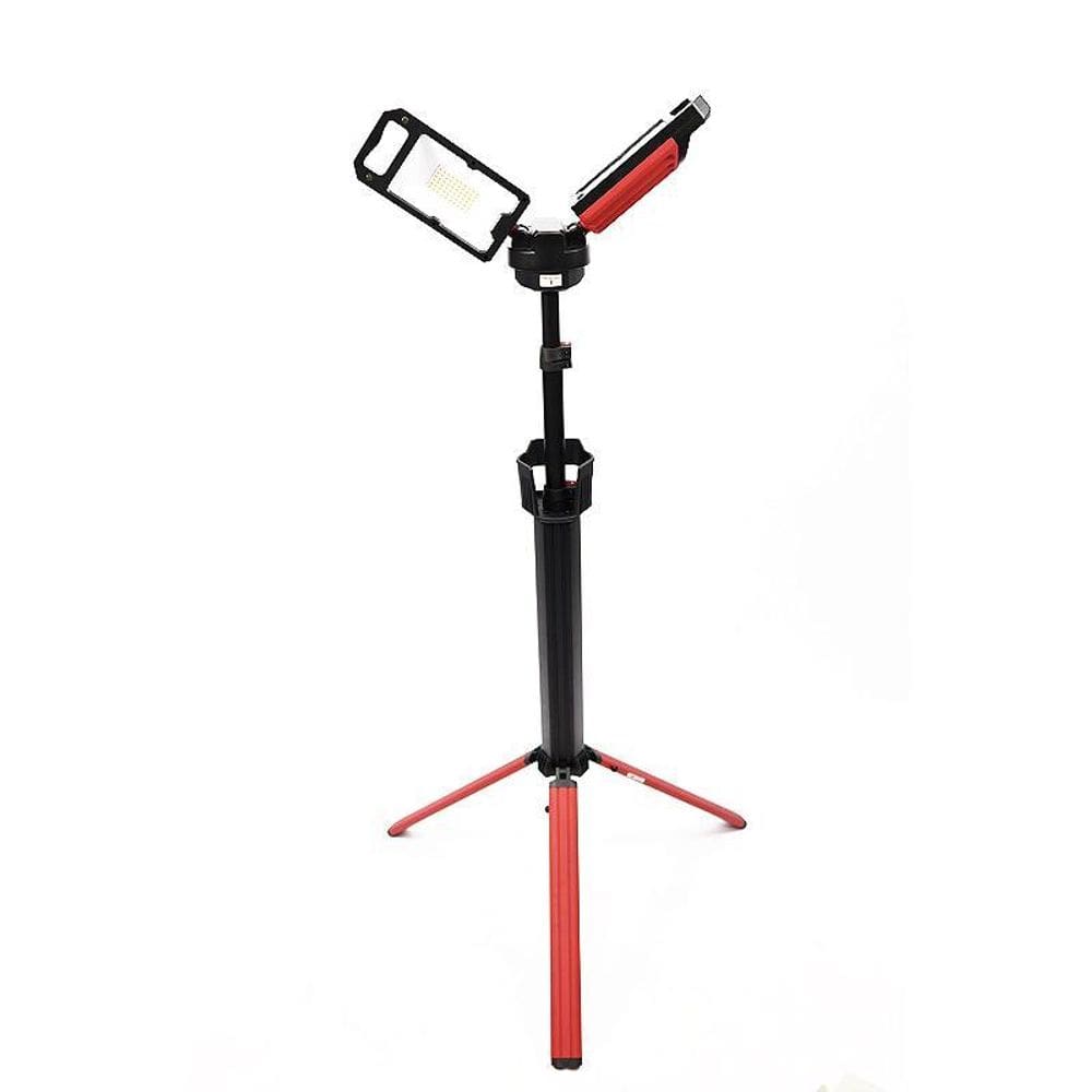 Luz De Trabalho 5000 Lúmens Recarregável Alumínio Articulado