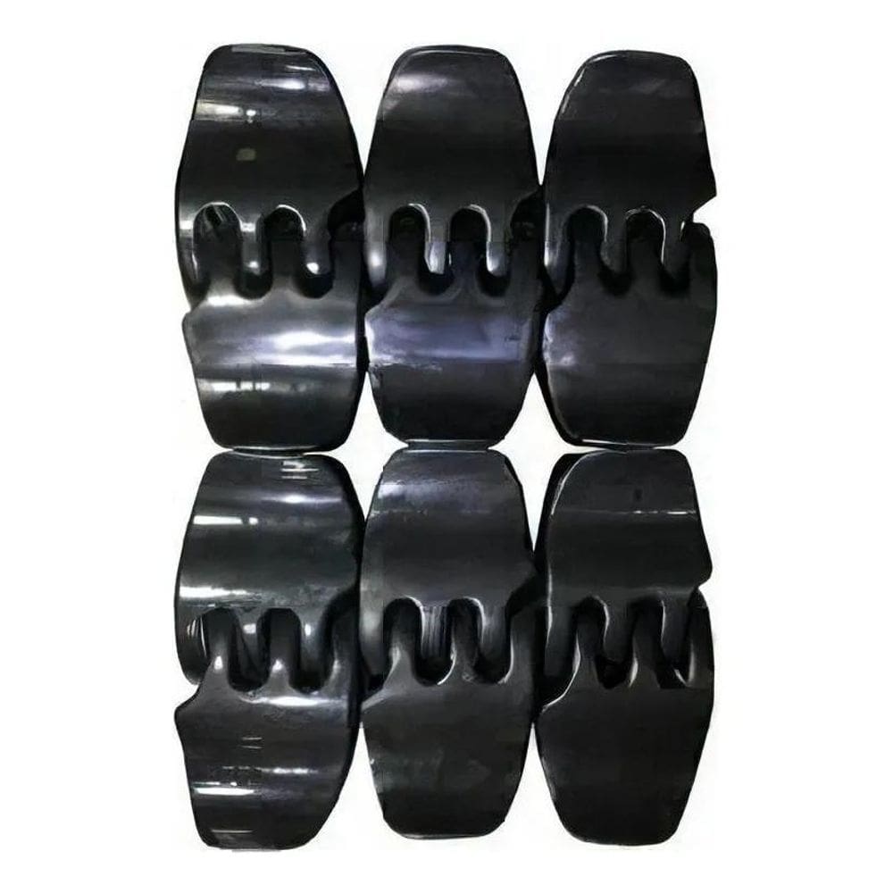 2X Piranha Tridente Tamanho Média Com 12 Unidades - Preta