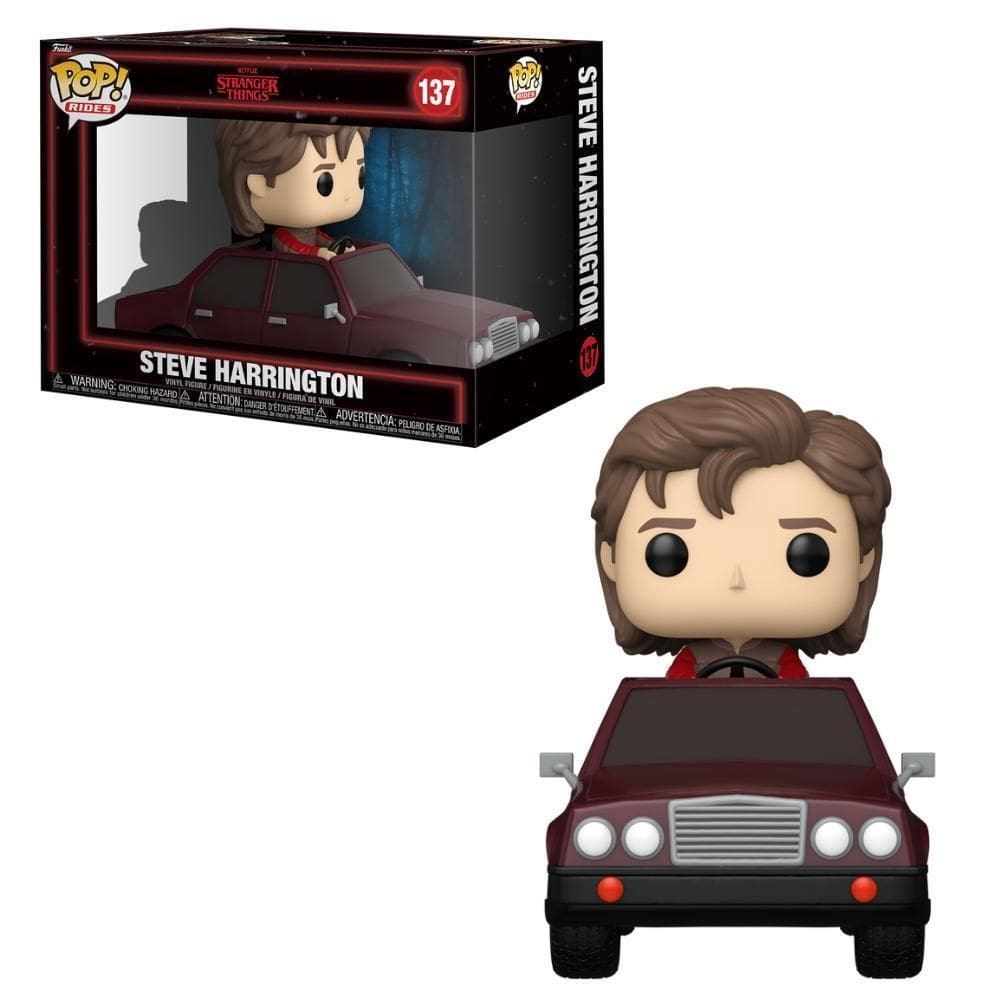 Boneco Funko Pop Rides Stranger Things T5 - Steve No Carro