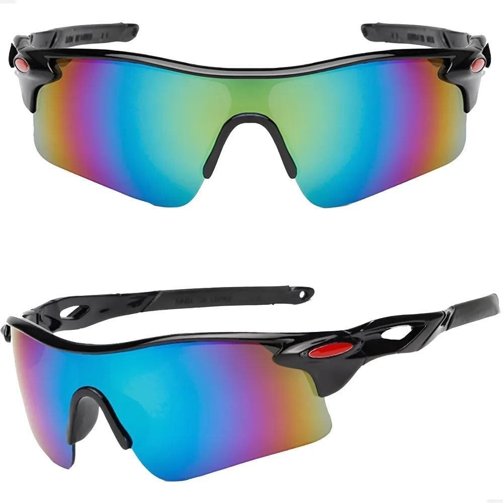 Oculos De Sol Esportivo Ciclismo Bike Corrida Preto E Verde
