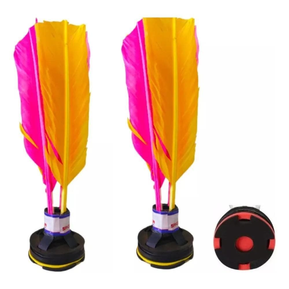 2X Kit 2 Peteca Oficial Colorida Leve