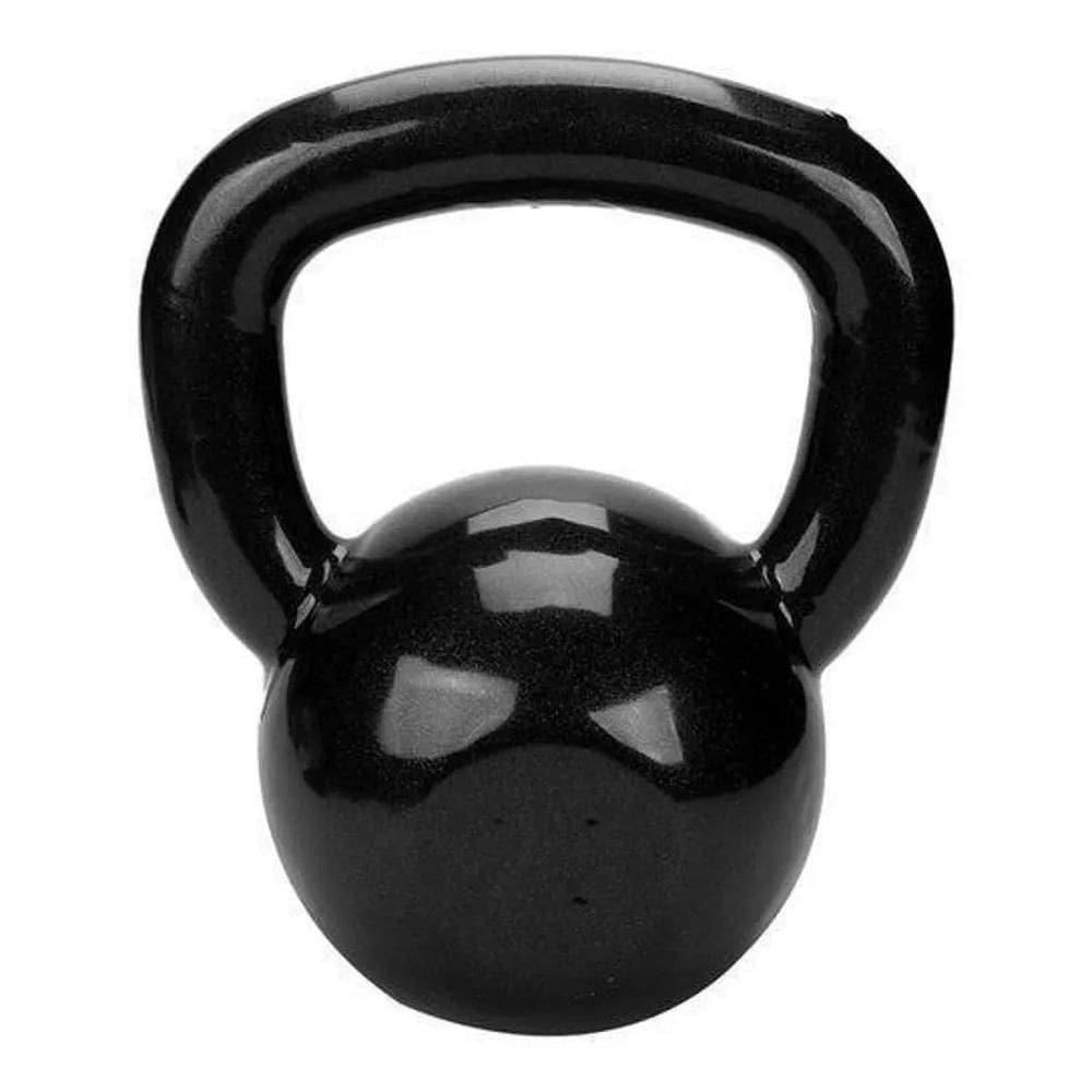 Kettlebell 16Kg Emborrachado Preto
