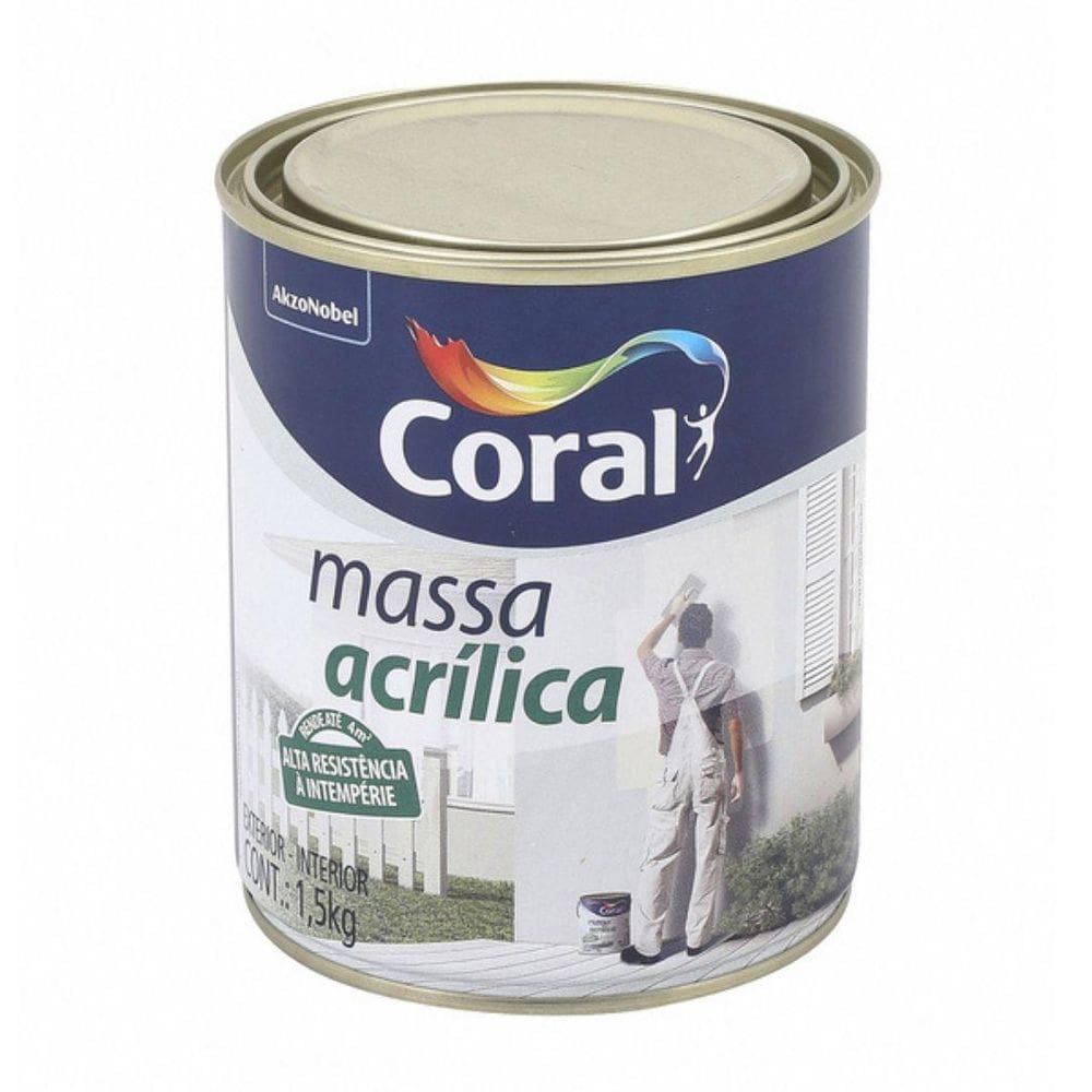 Massa Acrílica 1,5Kg - Coral