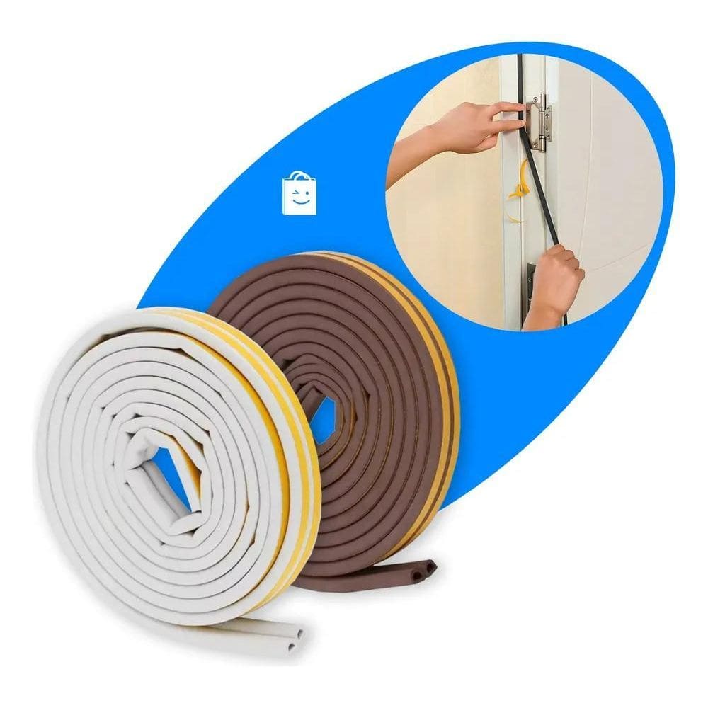 Fita Veda Fresta Porta 6M Isolante Acústico E Anti Ruído - B