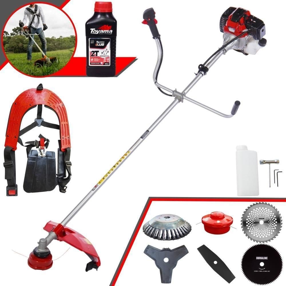 Roçadeira Rt52l 52cc Multifuncional 6 Em 1 + óleo Toyama 2t