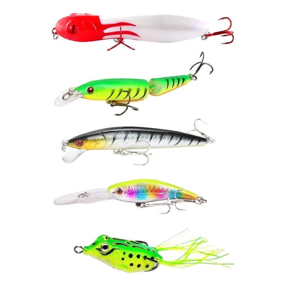 2X Kit 5 Isca Artificial Melhores Zig Brava Rap Lambari Whop