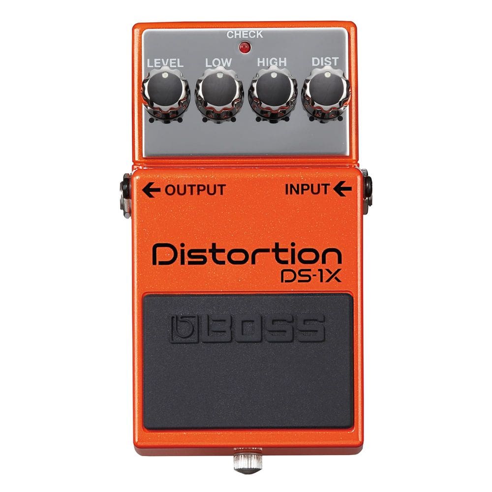 Pedal de efeito de guitarra BOSS DS-1X Distortion com tecnologia MDP