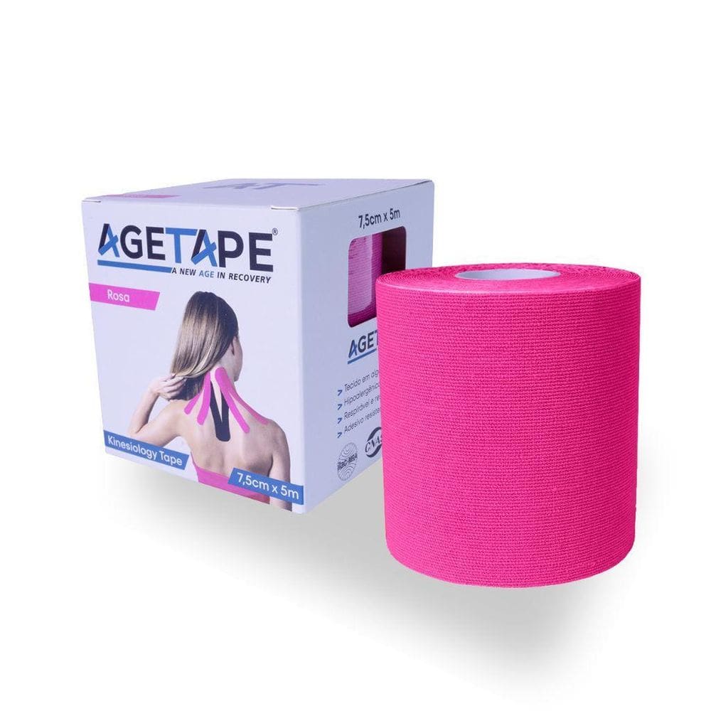 Agetape Kinesiology Tape 7,5Cm X 5M - Rosa