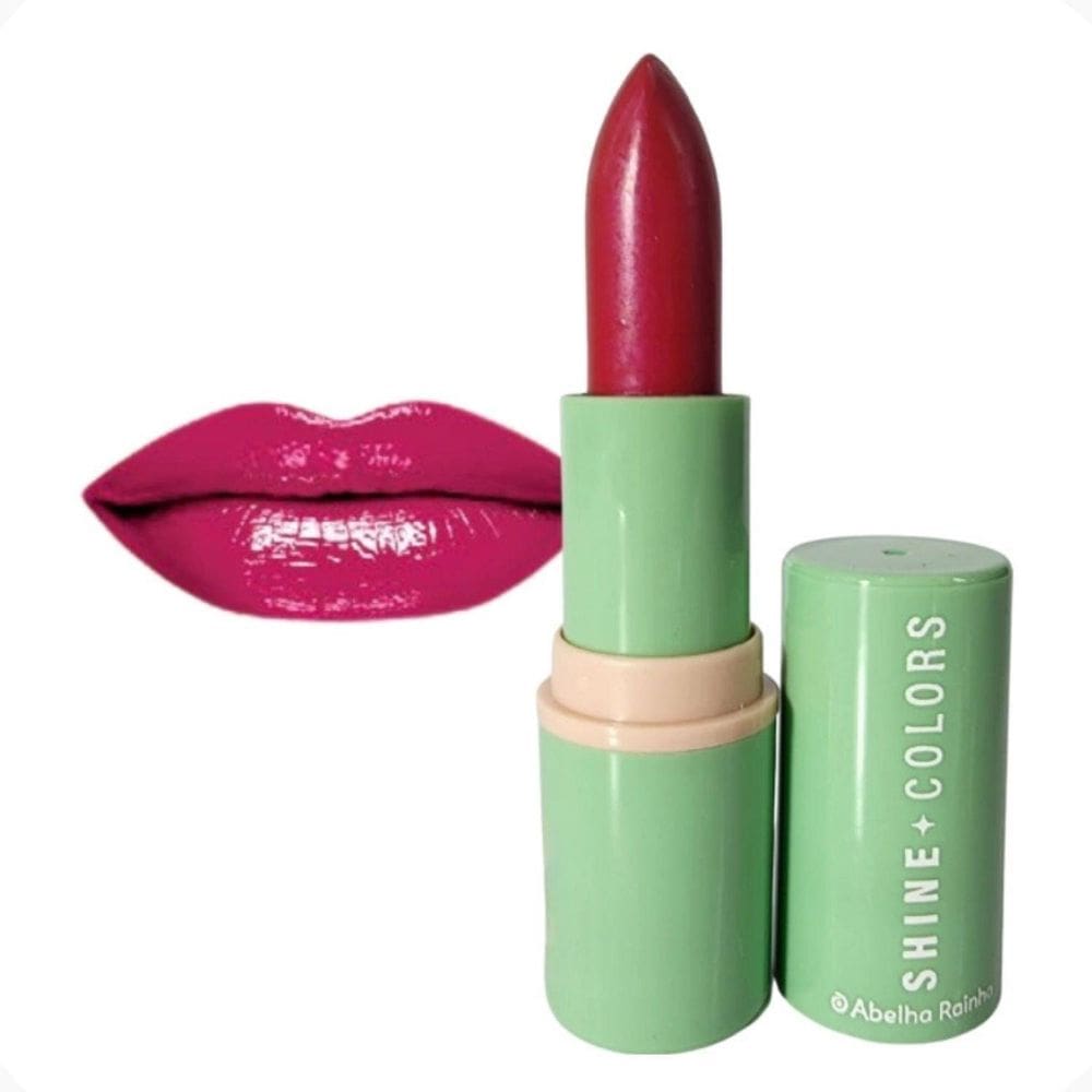 Batom Cremoso Brilho E Sabor Uva Gostinho Frutas Shine