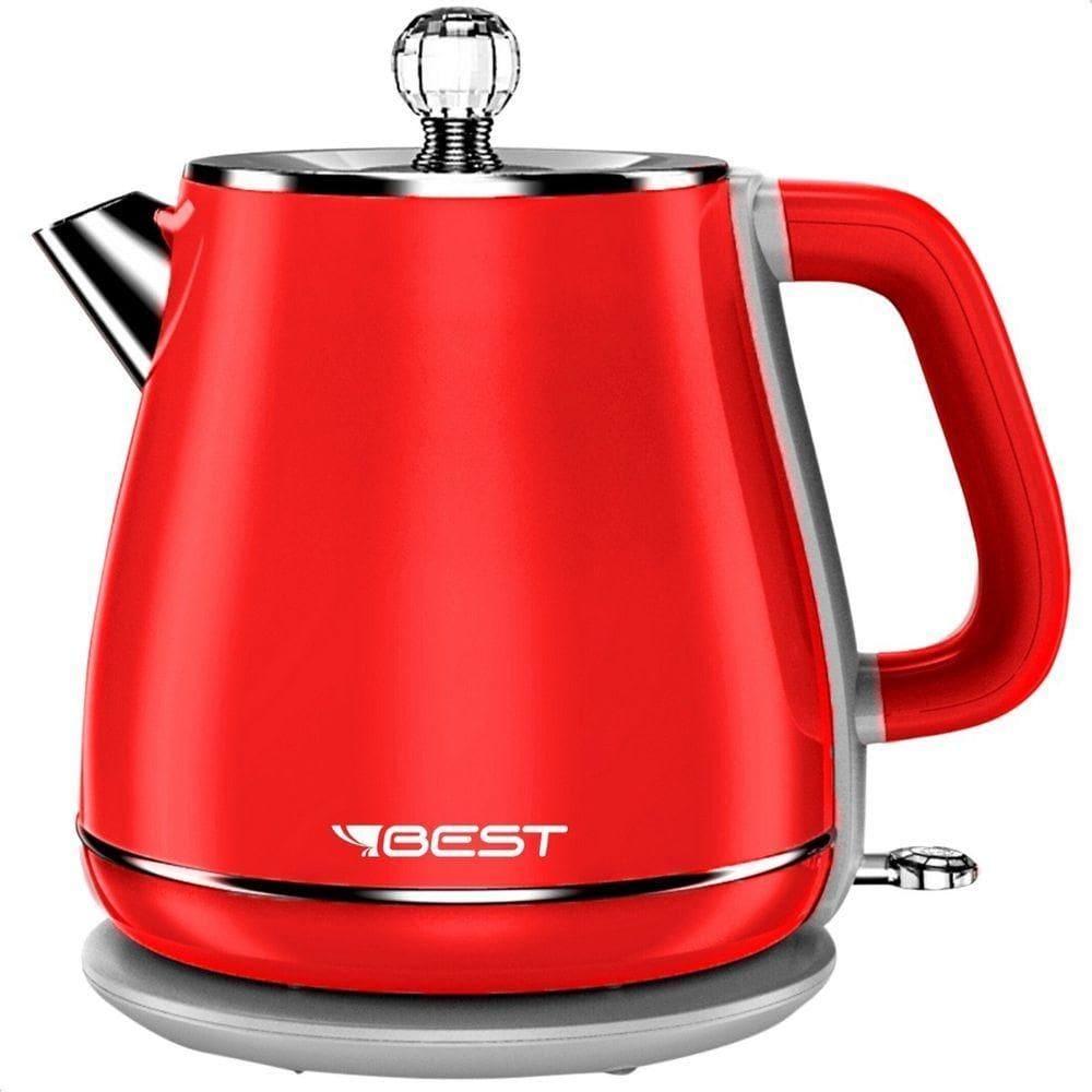 Chaleira Jarra Elétrica Colorida Colors L Best Moderna Vermelho 110V