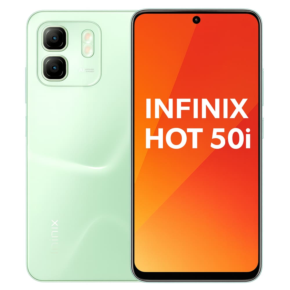 Smartphone Celular Infinix Hot 50i, 256GB, 4GB RAM, Tela 6,6, Câmera 50MP, Bateria 5000mAh, Android 14, Dual SIM