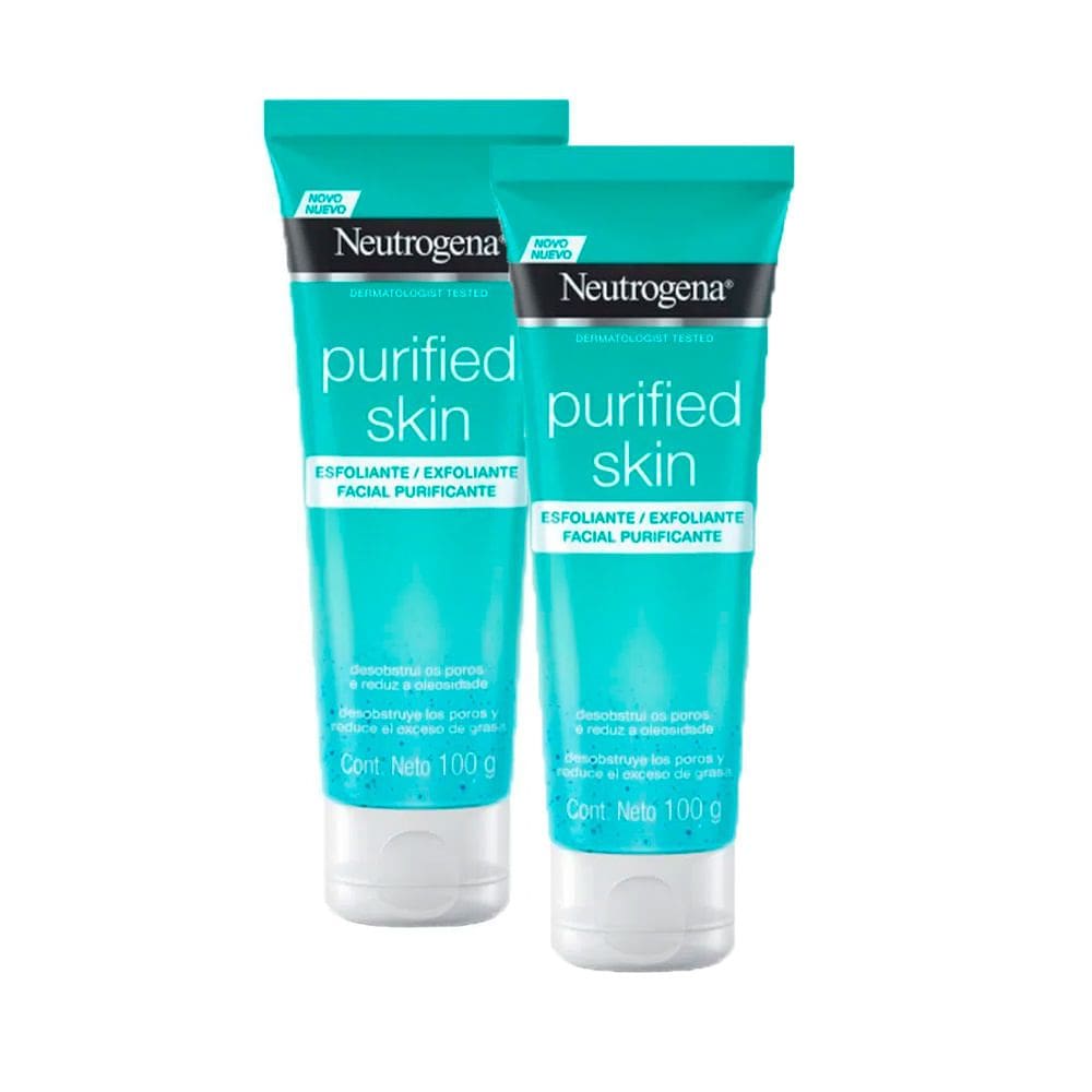 Kit 2 Esfoliante Facial Neutrogena Purified Skin 100g