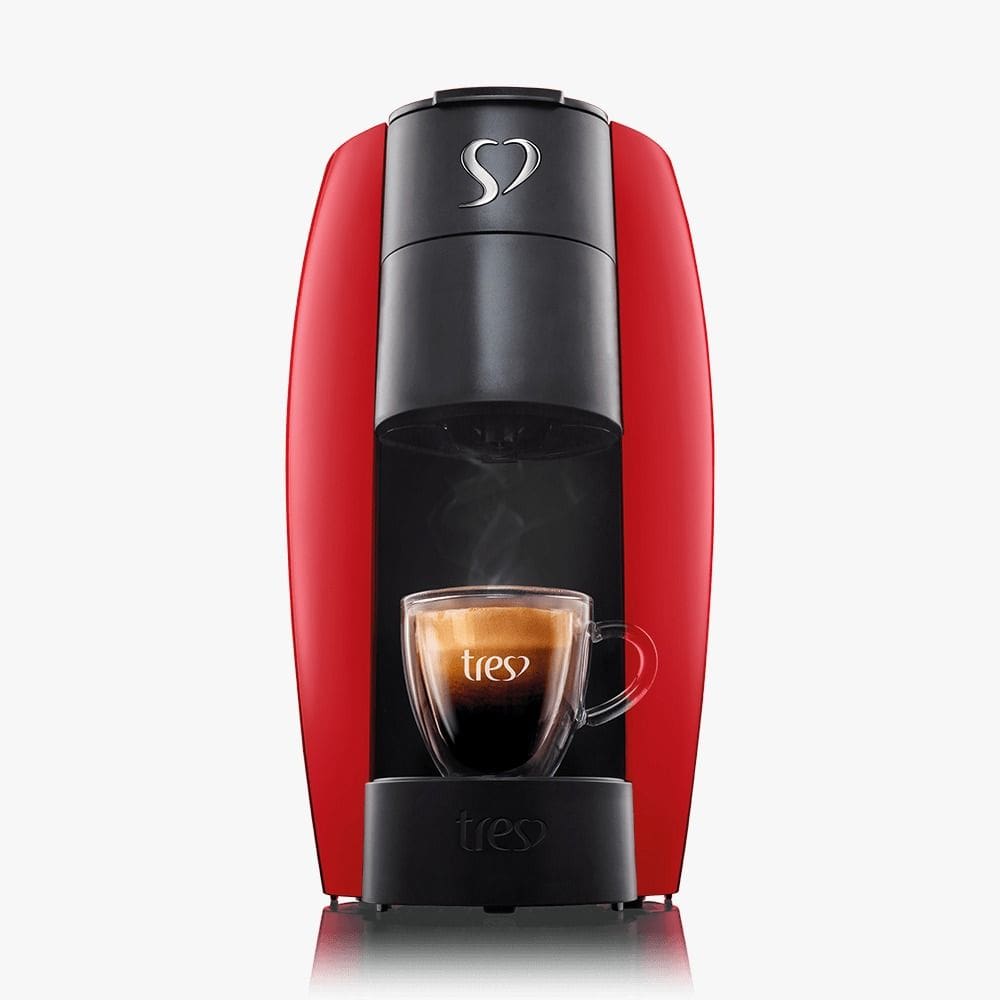 Cafeteira 3 corações Espresso LOV 1250W Automática Vermelha 220V