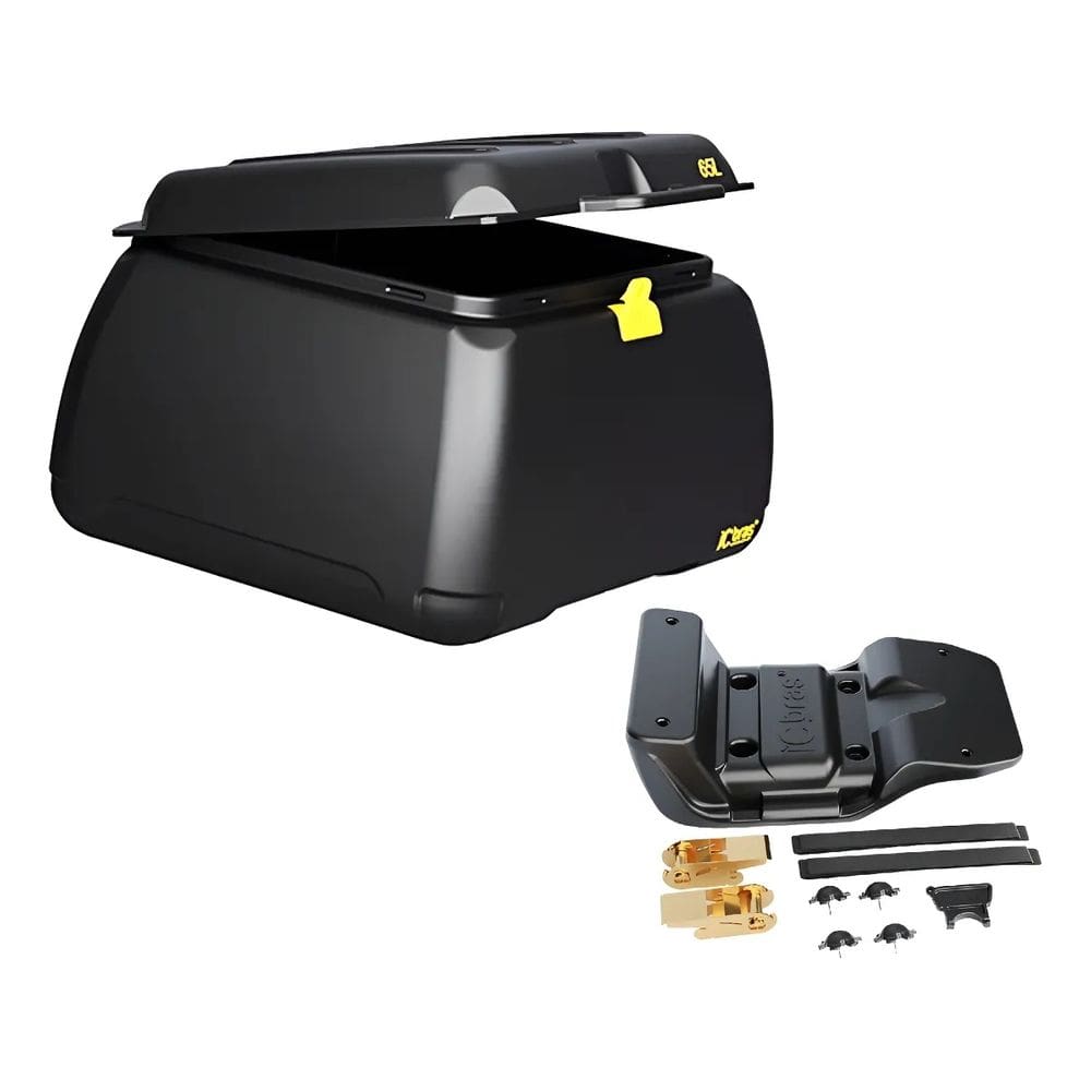 Caixa Baú Bauleto 65 Litros Com Suporte Universal Motoboy Icbras